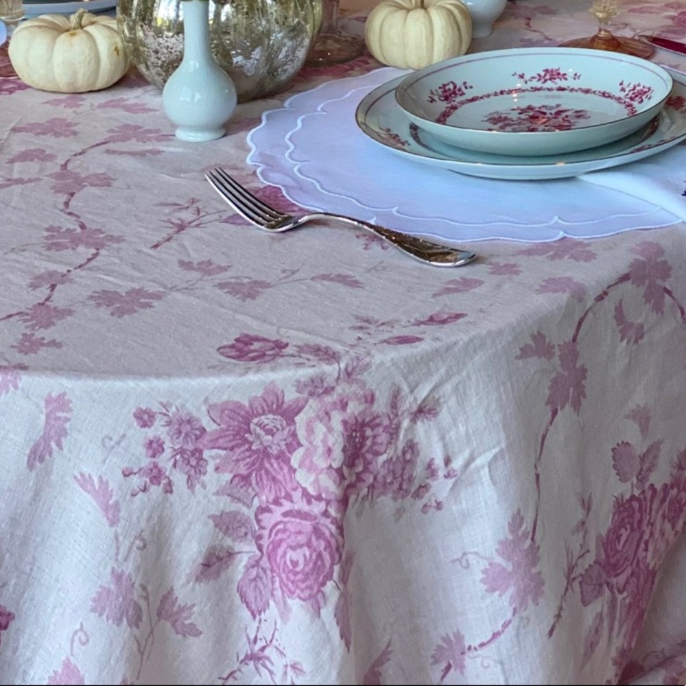 Loveshack fancy tablecloth and linens